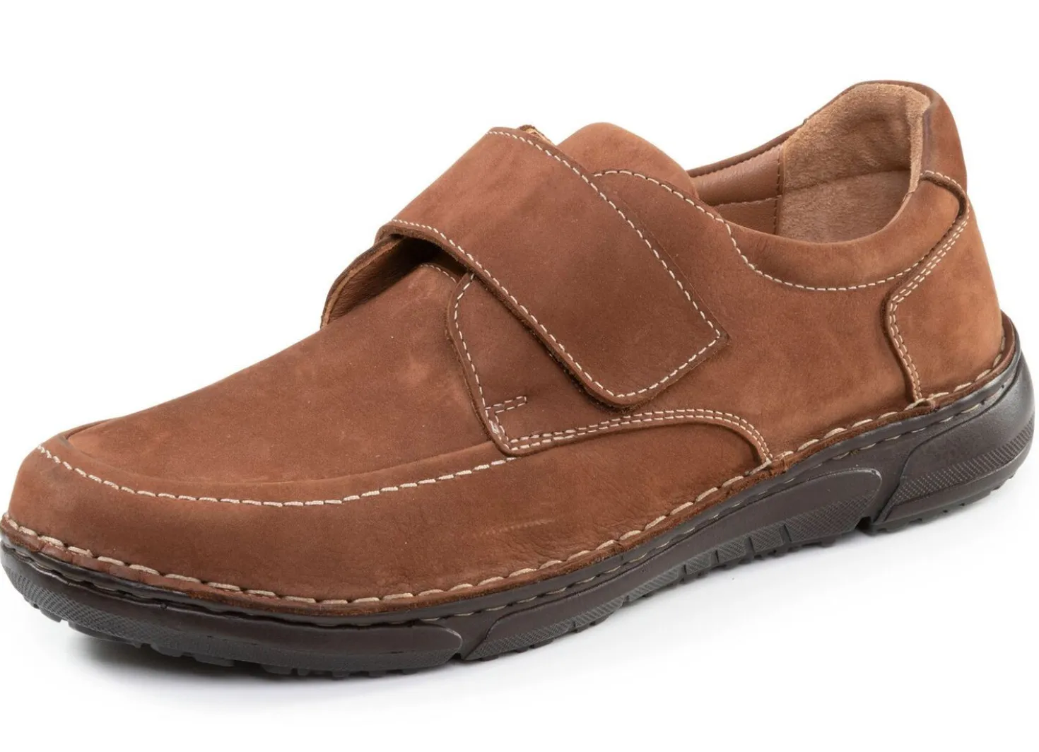 GINO GALANTE, klassiche Herren-Slipper, mit Klettverschluss