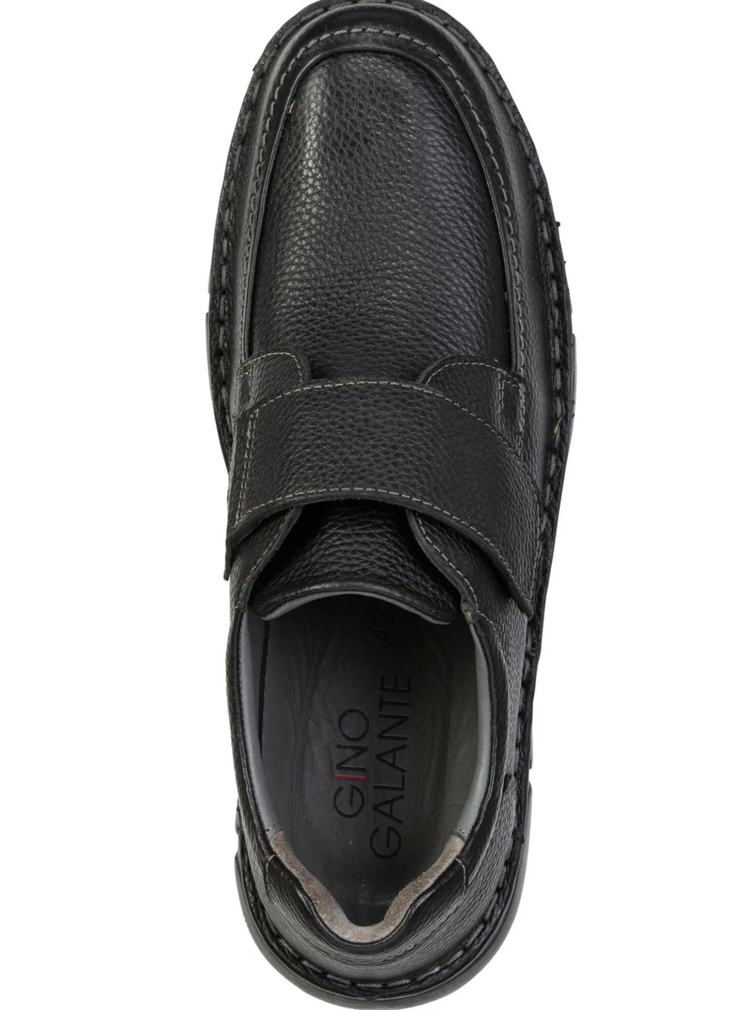 GINO GALANTE, klassiche Herren-Slipper, mit Klettverschluss