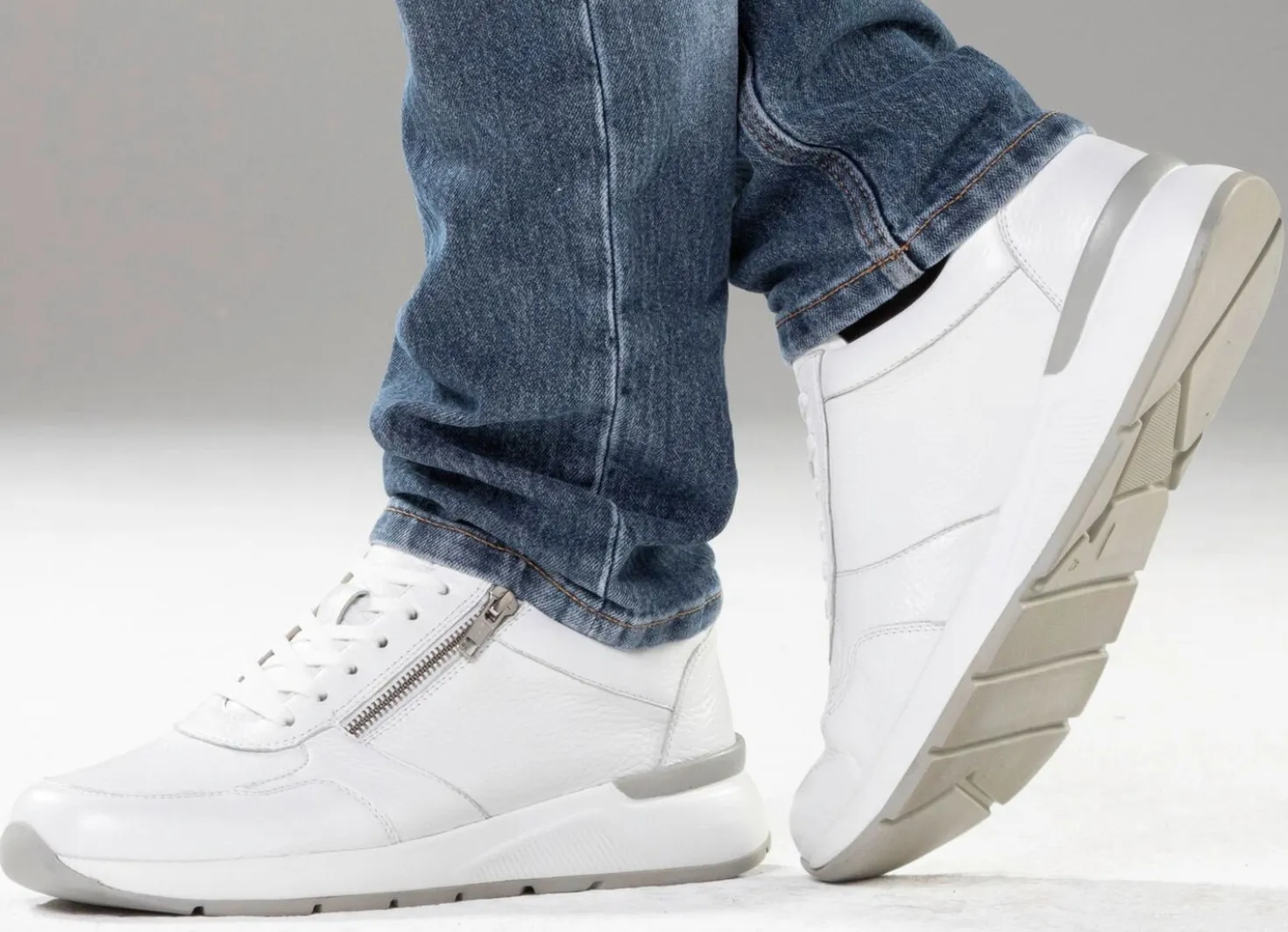GINO GALANTE, klassische Herren-Sneaker, mit Reißverschluss