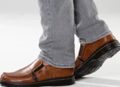 GINO GALANTE, klassische Herren-Slipper, mit herausnehmbarem Fußbett