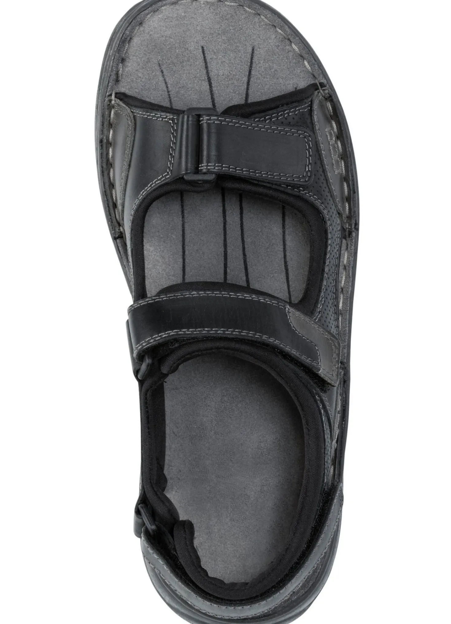 GINO GALANTE, komfortable Herren-Trekkingsandalen, aus Leder