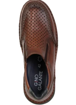 GINO GALANTE, komfortable Herren-Slipper, Weite H, mit herausnehmbarem Fußbett