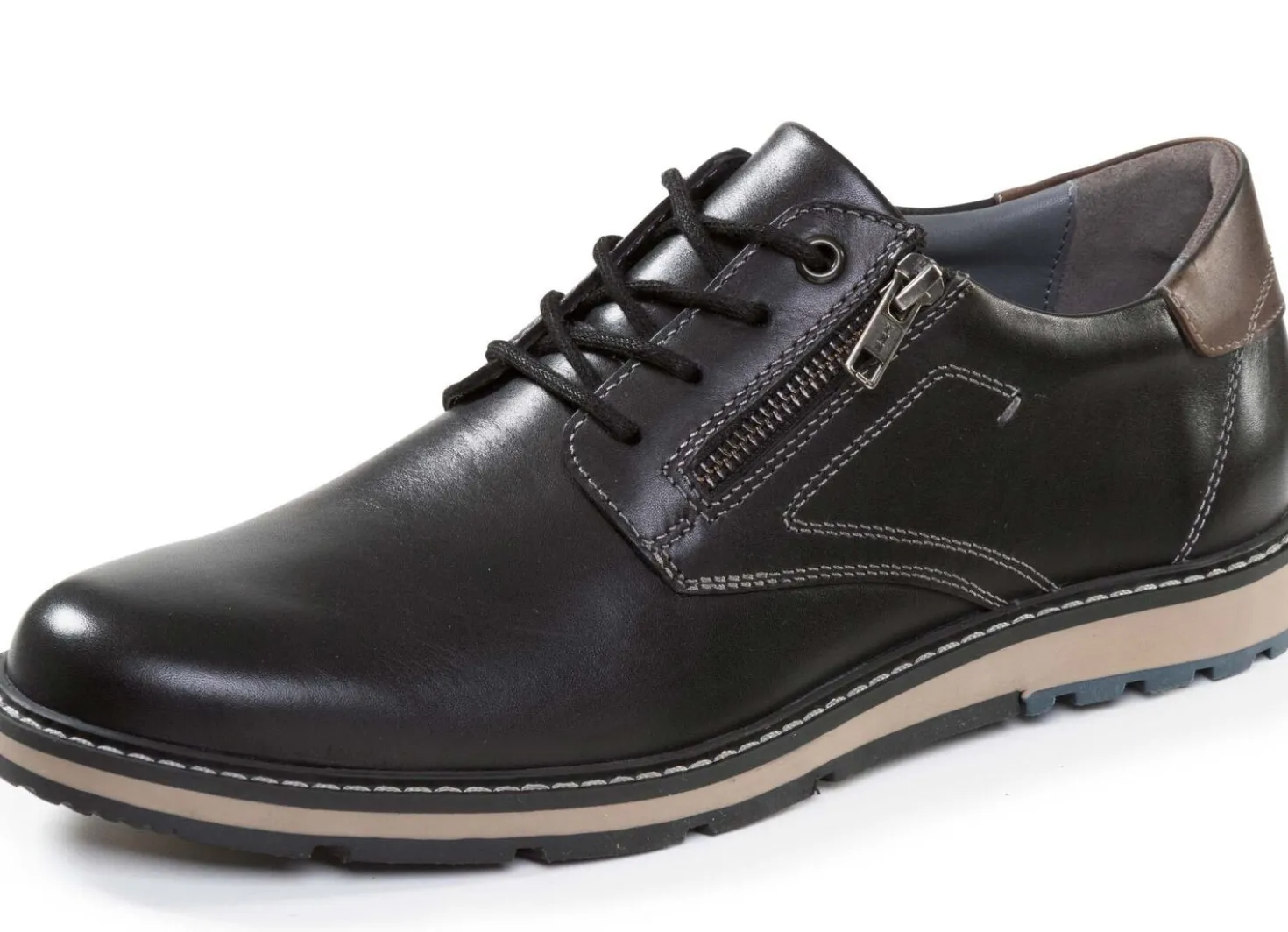 GINO GALANTE, schicke Herren-Schnürschuhe, Weite G, mit Reißverschluss