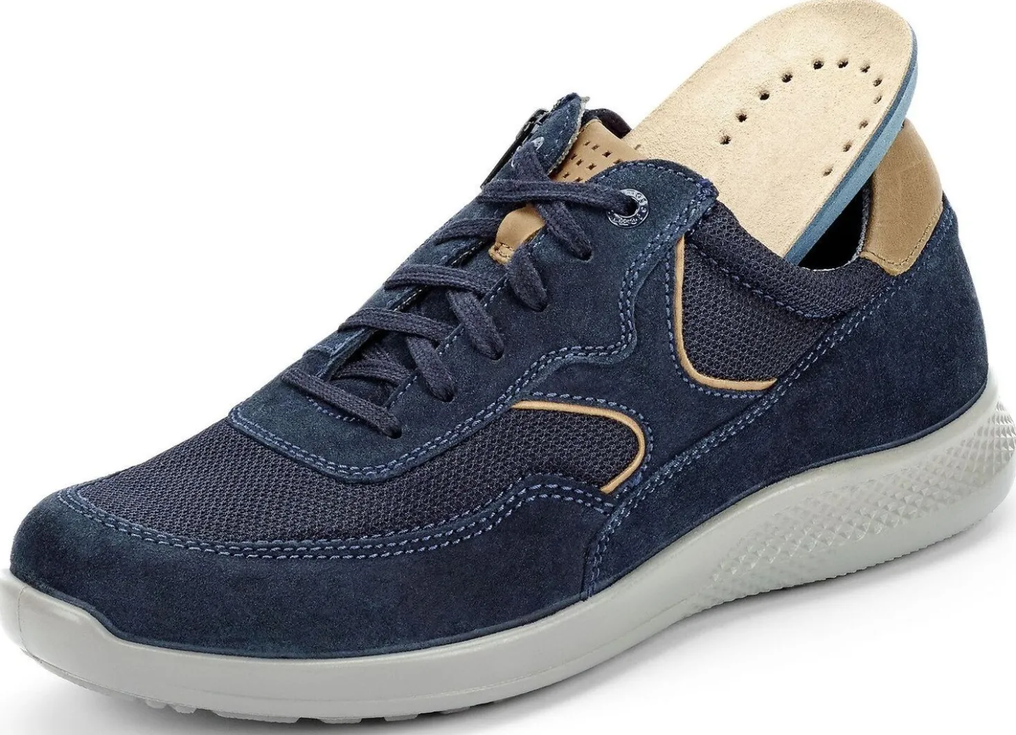 GINO GALANTE, sportliche Herren-Schnürschuhe, Weite K, mit herausnehmbarem Fußbett