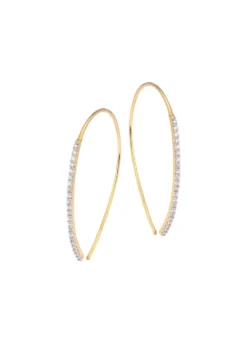 Glamouröse Ohrhaken mit Brillanten