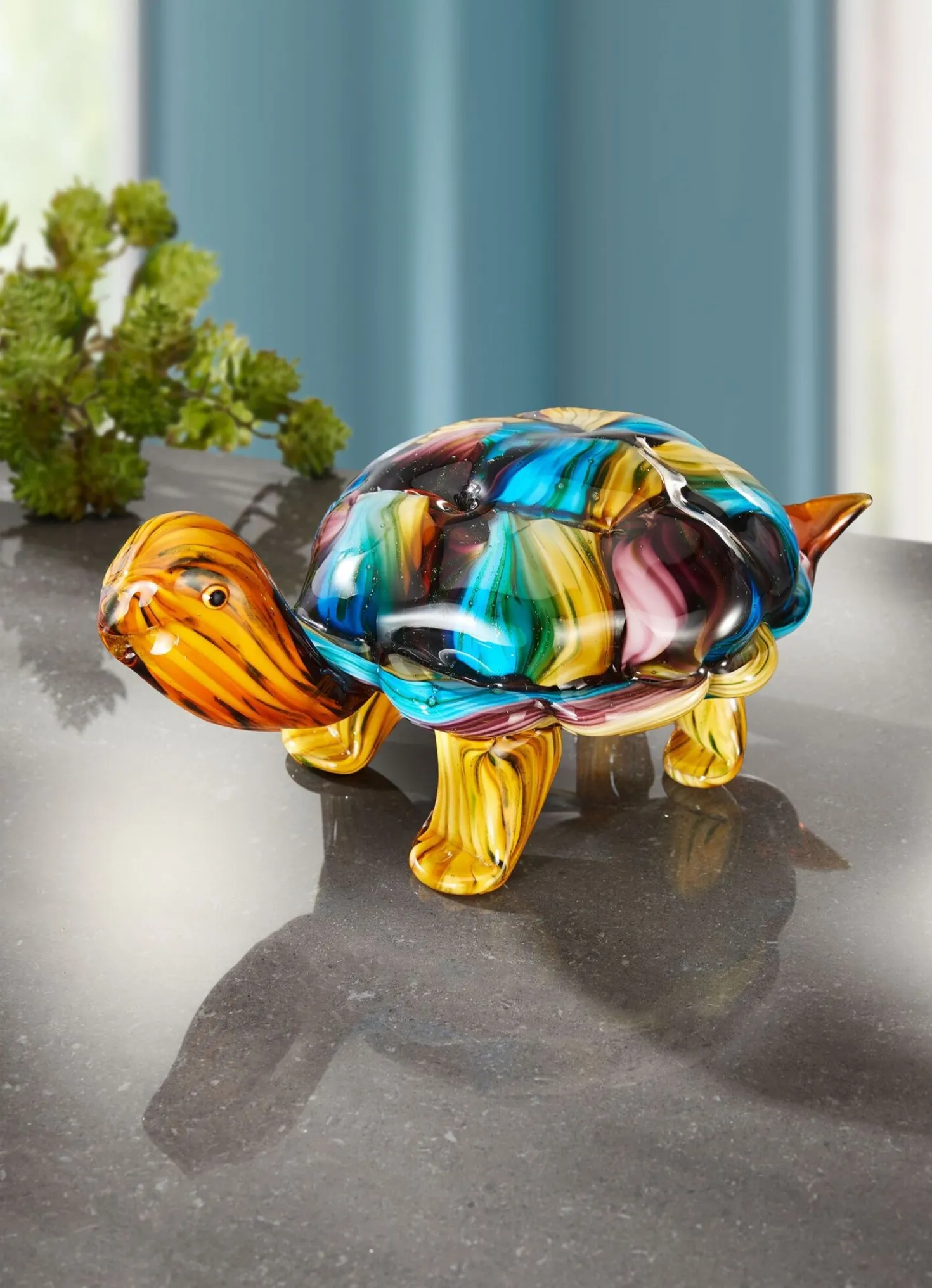 Glas-Figur Schildkröte