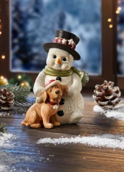 Goebel Schneemann mit Hund