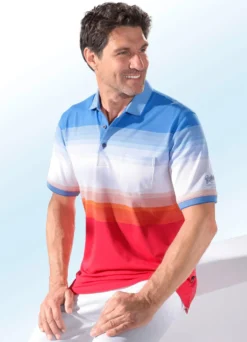 „Hajo“ Poloshirt mit kurzer Knopfleiste