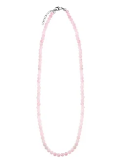 Halskette mit echtem Rosenquarz