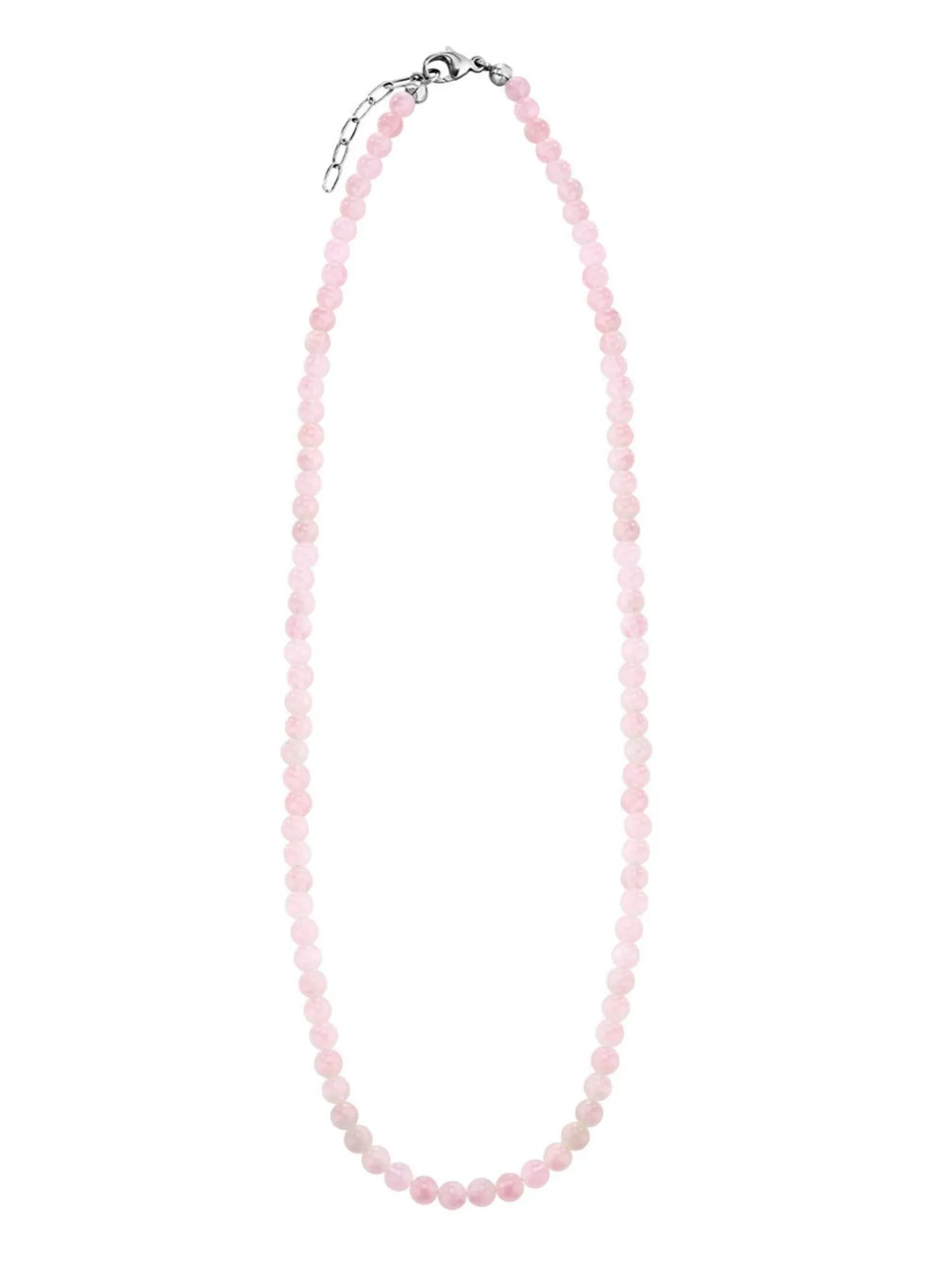 Halskette mit echtem Rosenquarz