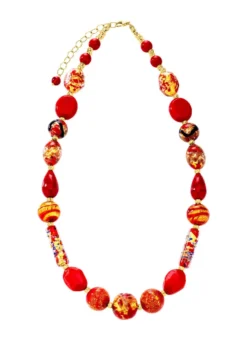 Halskette mit Muranoglas-Perlen