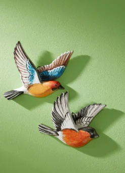 Handbemalte Wanddekoration Vogel