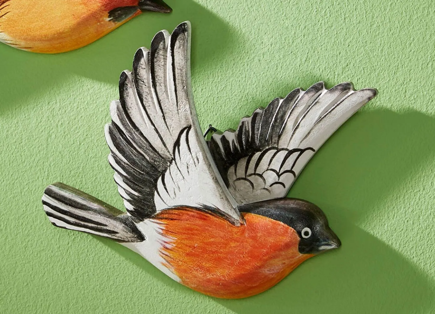 Handbemalte Wanddekoration Vogel