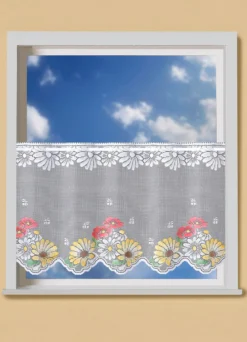 Handcolorierter Kurzstore mit Stangendurchzug