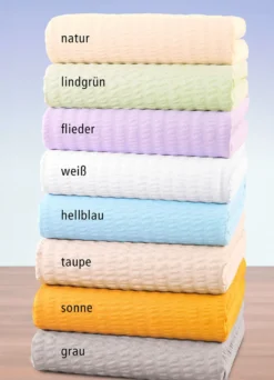 Hautfreundliche Seersucker-Spannbetttücher von Florella