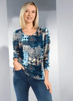 Hübsches Shirt mit 3/4-langen Ärmeln
