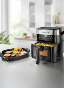 Heißluft-Fritteuse 2-in-1