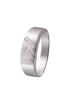 Herrenring mit Diamant