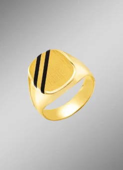 Herrenring mit echt Onyx
