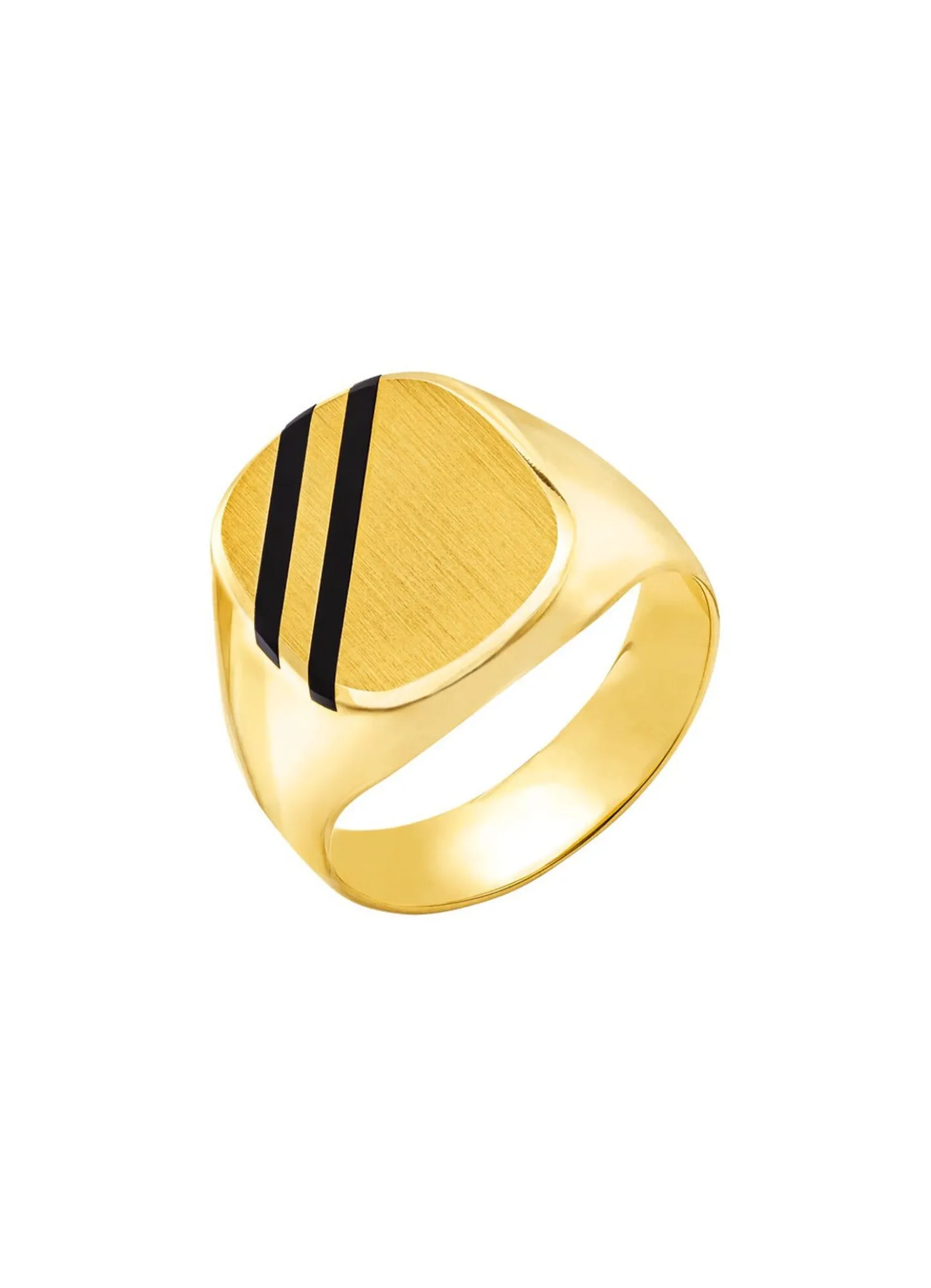Herrenring mit echt Onyx