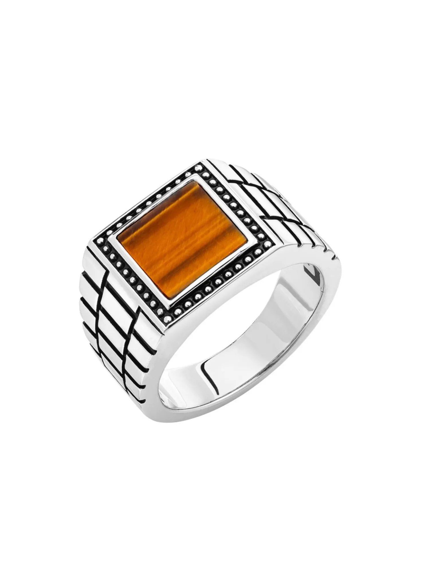 Herrenring von Giorgio Martello mit echt Tigerauge
