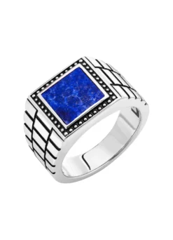 Herrenring von Giorgio Martello mit echt Lapislazuli