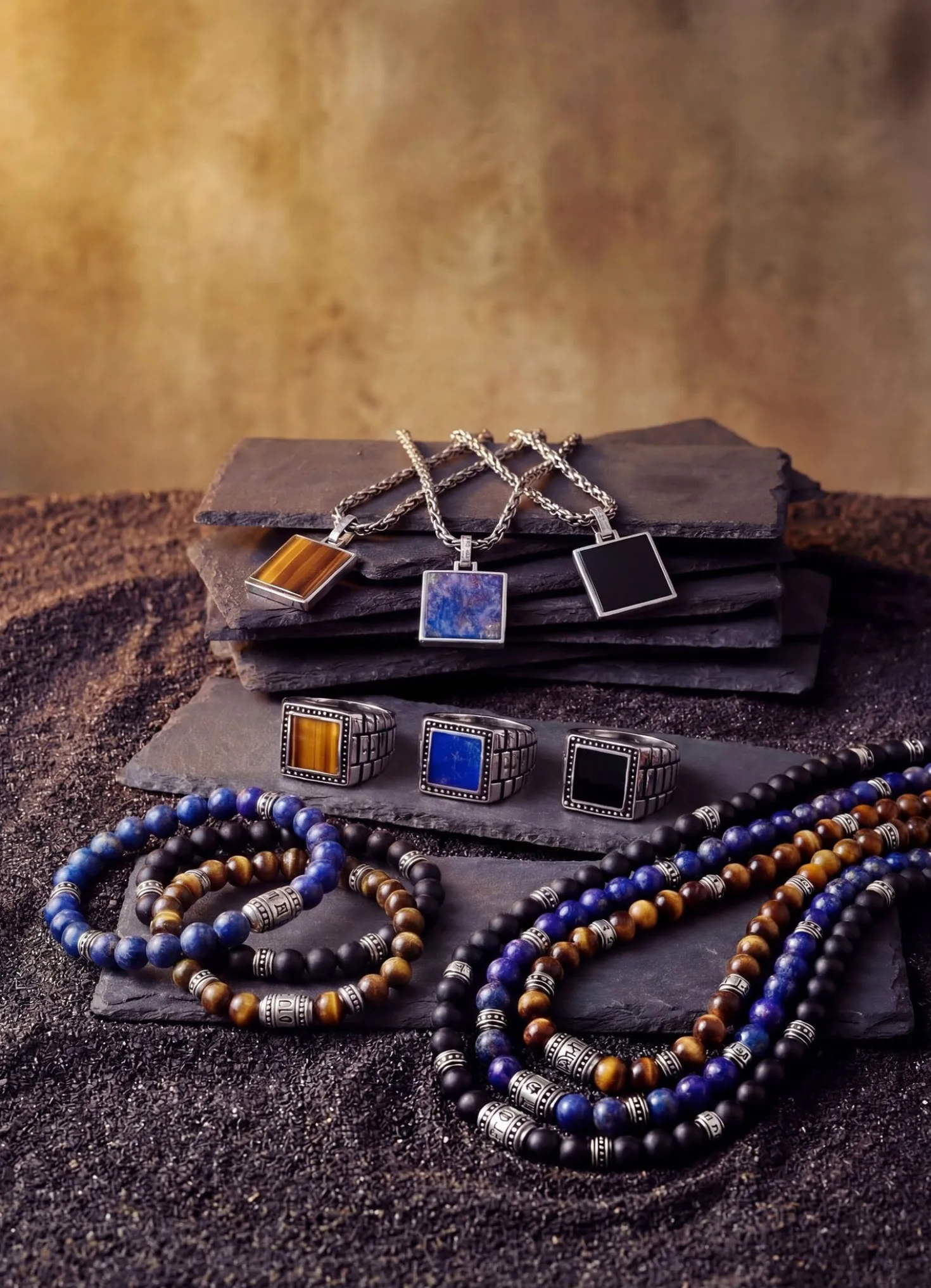 Herrenring von Giorgio Martello mit echt Lapislazuli
