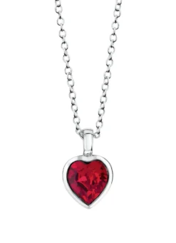 Herz-Anhänger mit Swarovski®-Kristall und Kette