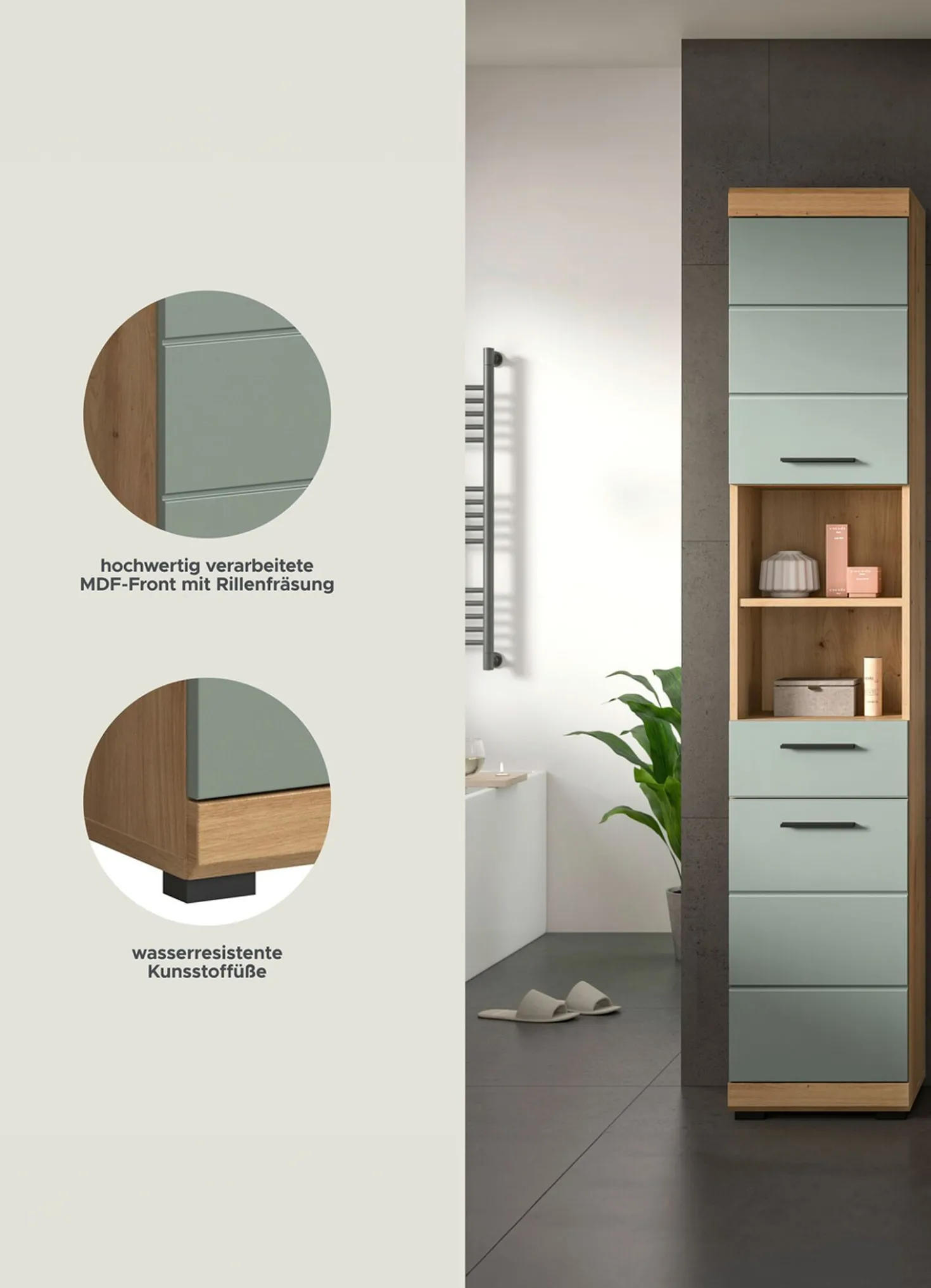 Hochschrank, 2-türig