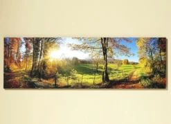 Hochwertige Kunstdruck „Zauberhafte Landschaft im Herbst“