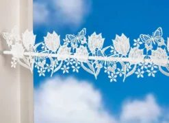 Hochwertige Stangendekoration mit Tulpen-Motiv