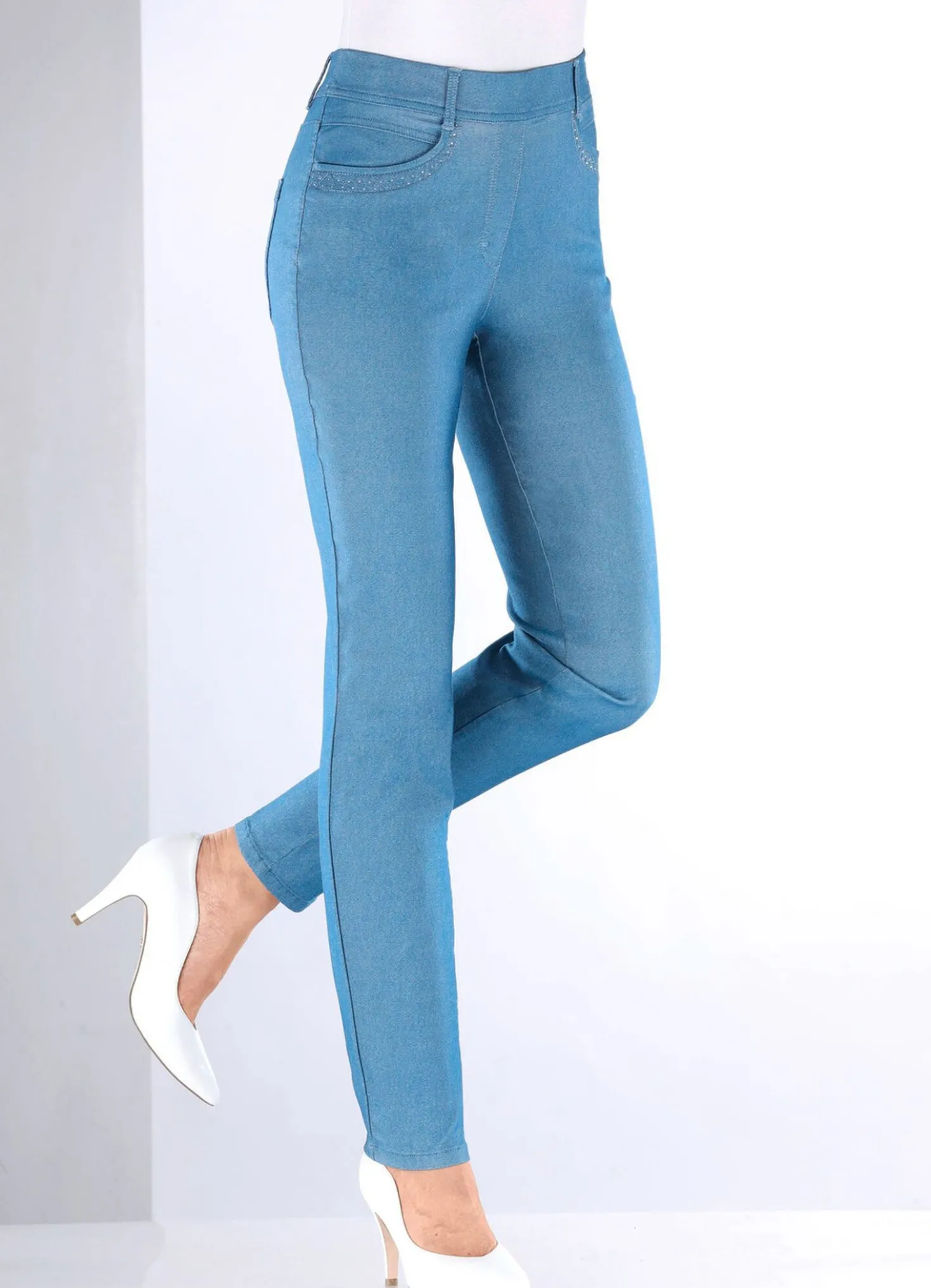Hose in Denim-Optik