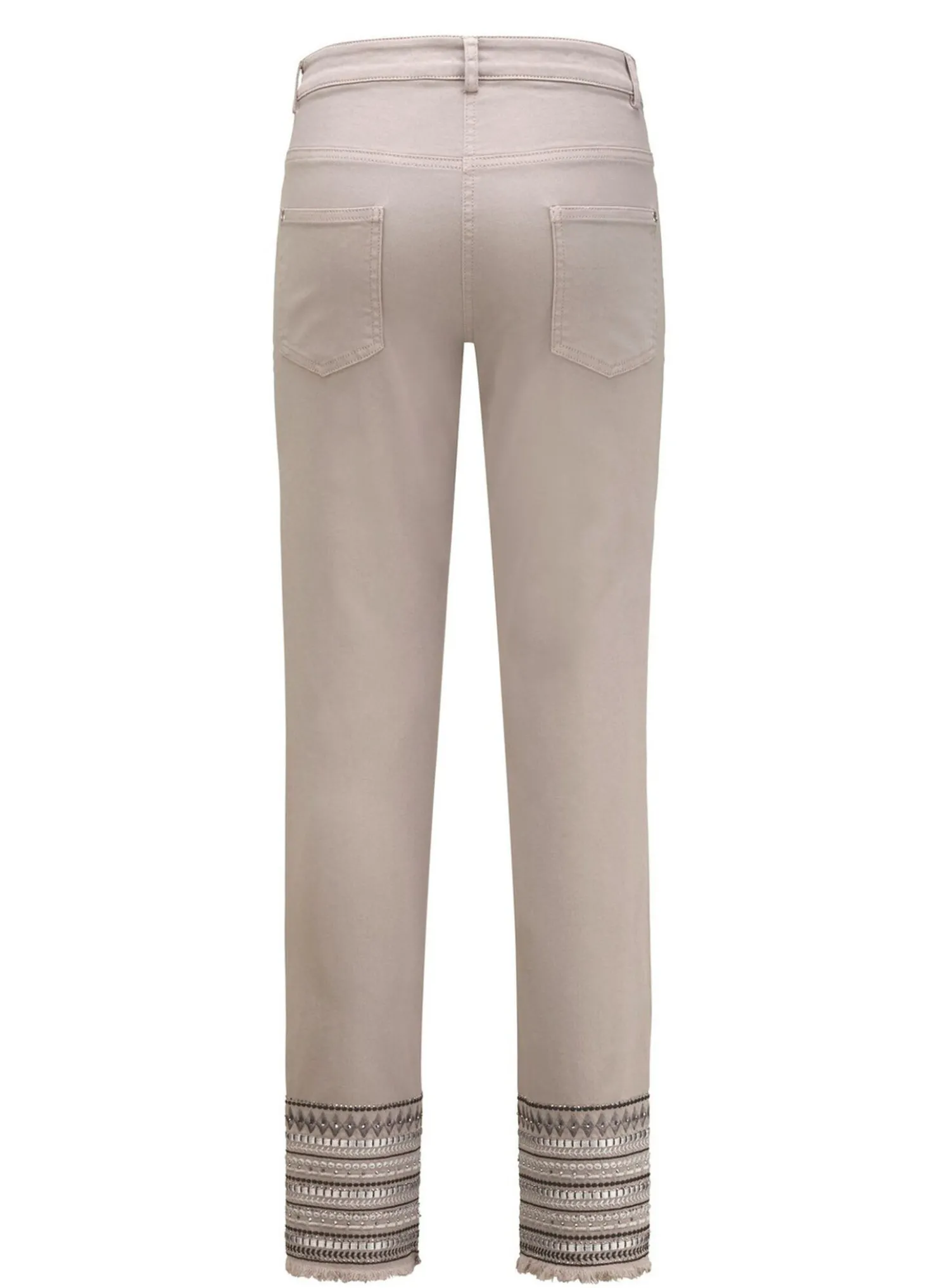 Hose mit aufwendiger Stickerei im Ethno-Stil