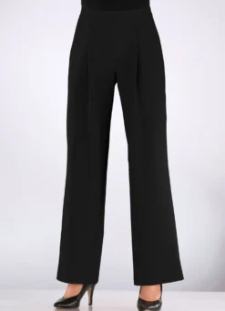 Hose mit Bundfalten in modischer Weite