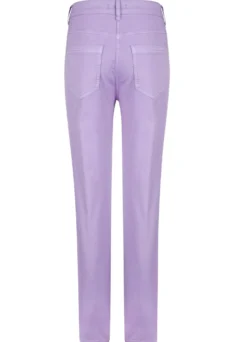 Hose mit floraler Stickerei