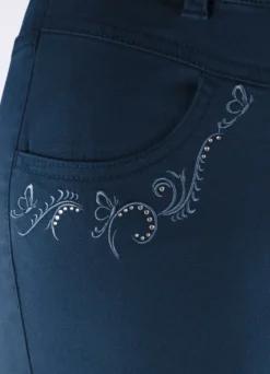 Hose mit funkelnden Glitzersteinchen