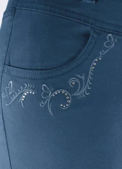 Hose mit funkelnden Glitzersteinchen