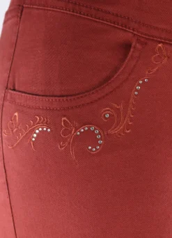 Hose mit funkelnden Glitzersteinchen