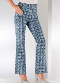 Hose mit Glanzgarneffekt