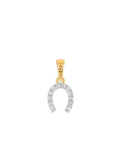 Hufeisen-Anhänger mit 10 Diamanten