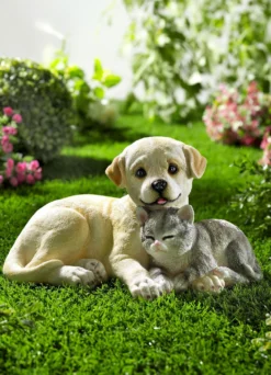 Hund und Katze aus Polyresin