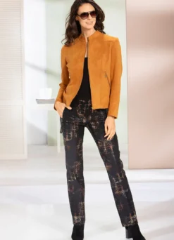 Jacke aus Velours