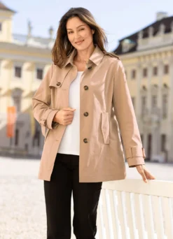 Jacke in Trench-Optik
