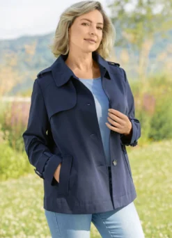 Jacke in Trench-Optik
