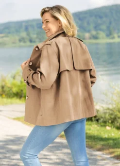 Jacke in Trench-Optik