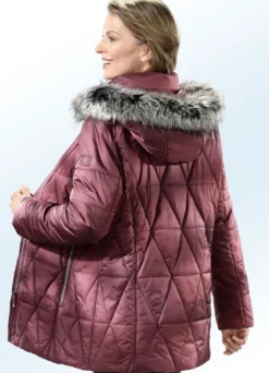 Jacke mit abnehmbarem Kunstpelz-Besatz