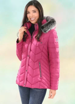 Jacke mit abnehmbarer Kapuze