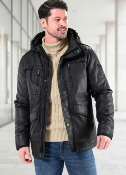 Jacke mit abtrennbarer Kapuze