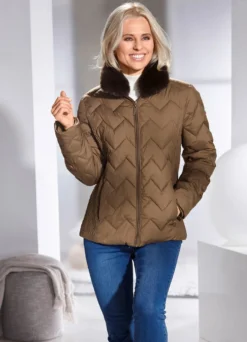 Jacke mit fabelhaftem Zickzack-Stepp