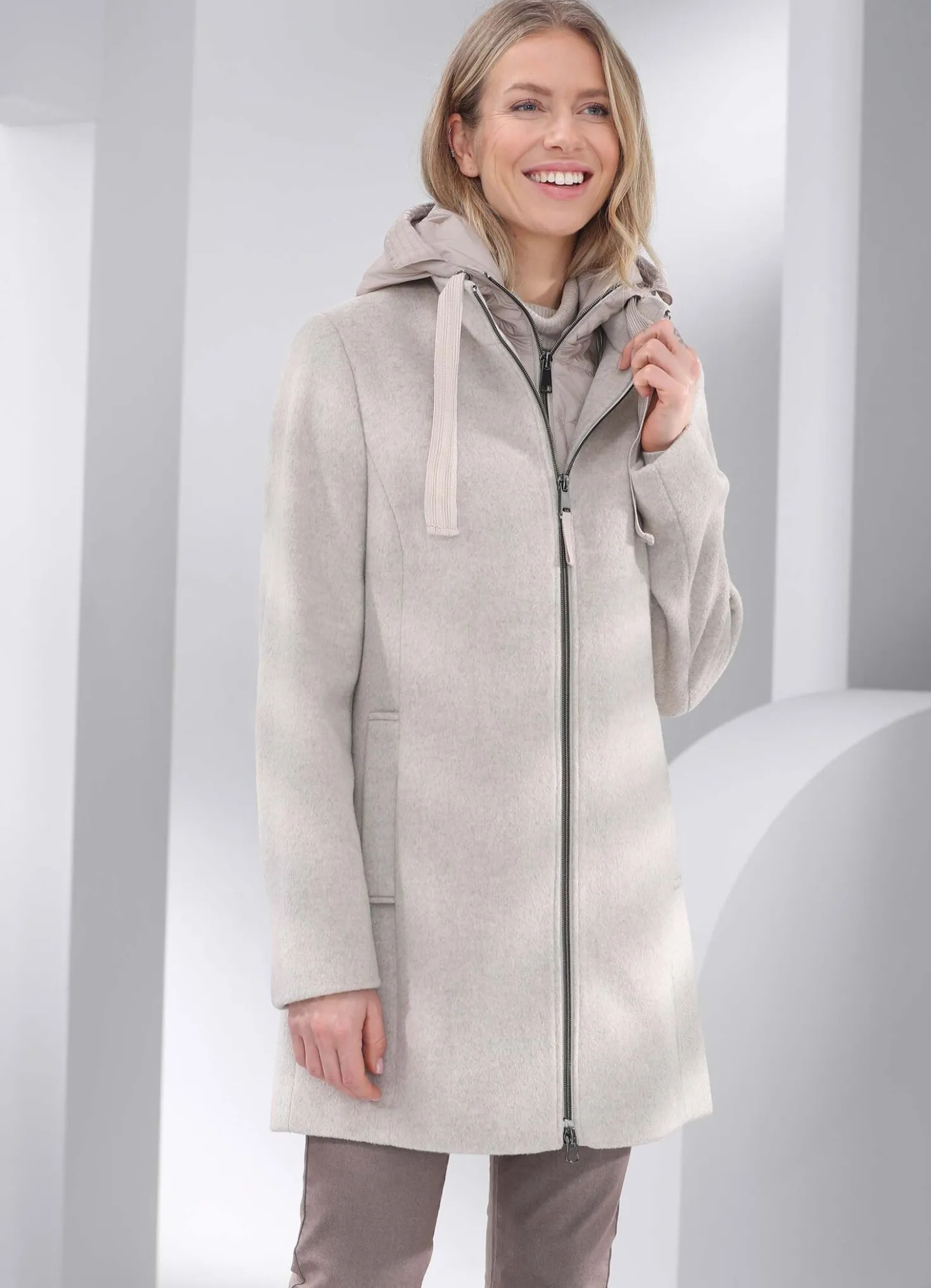 Jacke mit heraustrennbarem Westeneinsatz